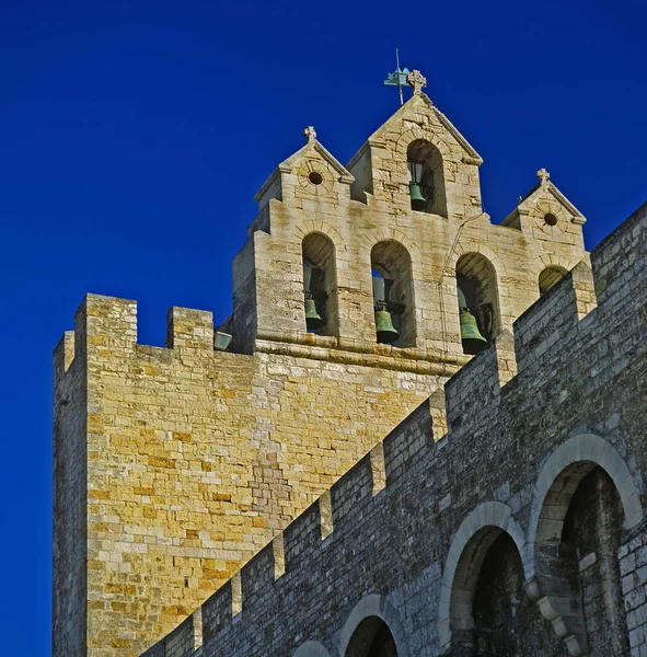 View Historic Church Saintes Maries Mer Camargue Provence South France — Stock Photo, Image