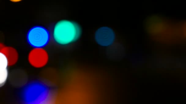 Feux de voiture abstraits. lumières bokeh 