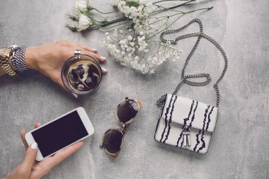 Moda düz kompozisyonu 