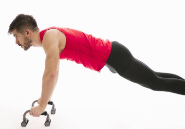 Yakışıklı Atletik Adam Fitness Modeli