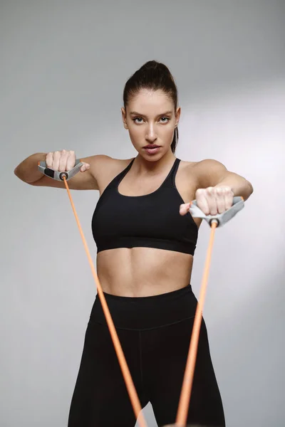 Young Sporty Woman Posing Studio — Stock Photo, Image