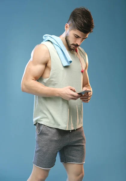 Handsome Athletic Man Fitness Model — Stock Photo, Image