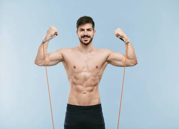 Handsome Athletic Man Fitness Model — Stockfoto