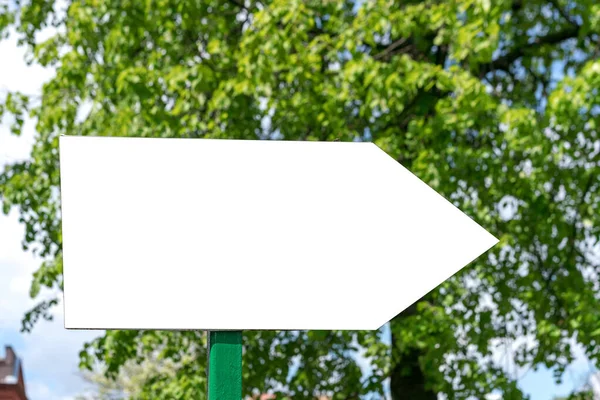 White information sign for tourists mock-up — Stock Photo, Image