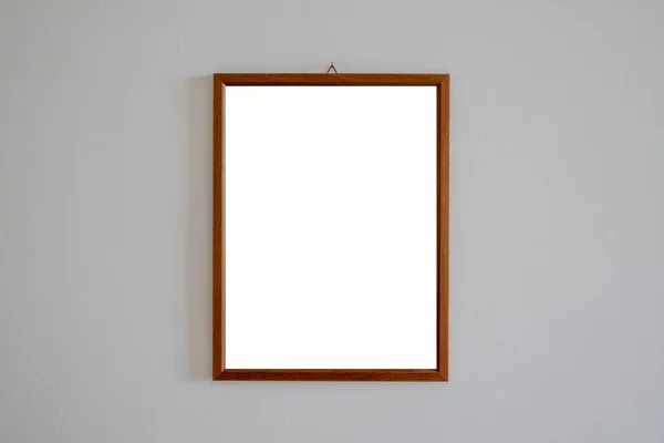 vertical mock-up picture template for advert in wooden frame