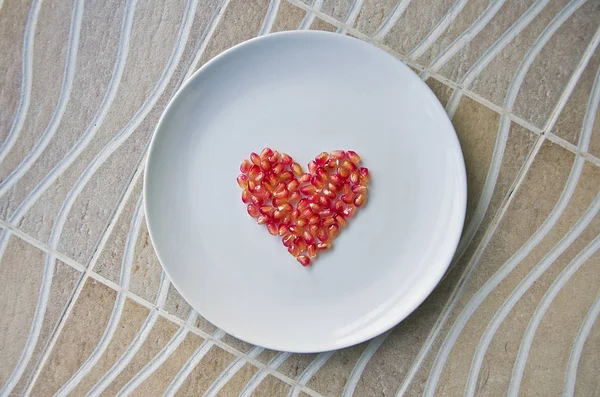 Tatil kartı kalp kumaştan Sevgililer günü.