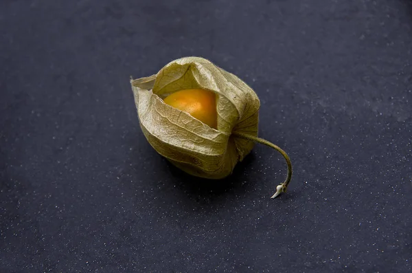 Siyah arkaplanda physalis