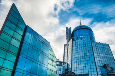 SAMARA, RUSSIA - 18 Kasım 2017 'de Samara' daki tren istasyonu.