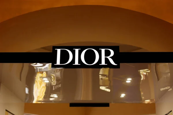 Moscou Russie Janvier 2019 Magasin Dior Store Logo — Photo