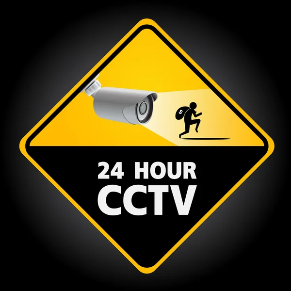 Caméra de sécurité CCTV — Image vectorielle