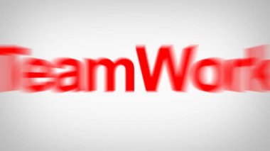 HD 1080p. Beyaz arka plan ile başarı için bir döngü kırmızı metin hareket iş anahtar kelime