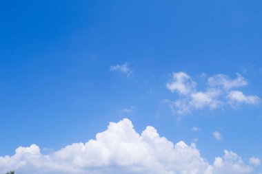 Bulutlu güzel mavi gökyüzü