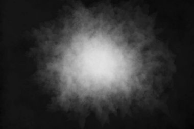 Sis veya duman siyah arka plan üzerine