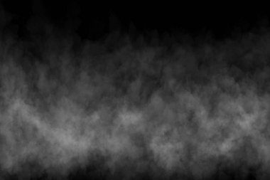 Fog or Smoke on black Background clipart