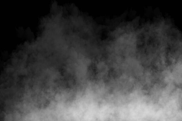 Fog or Smoke on black Background