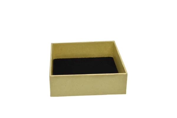 빈 종이 상자 또는 판지 상자 흰색 배경에 고립 — 스톡 사진
