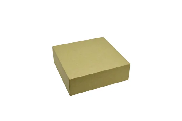 Doboz papír vagy karton doboz elszigetelt fehér background — Stock Fotó