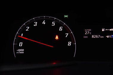 Araba hız ölçer ve mil motoru