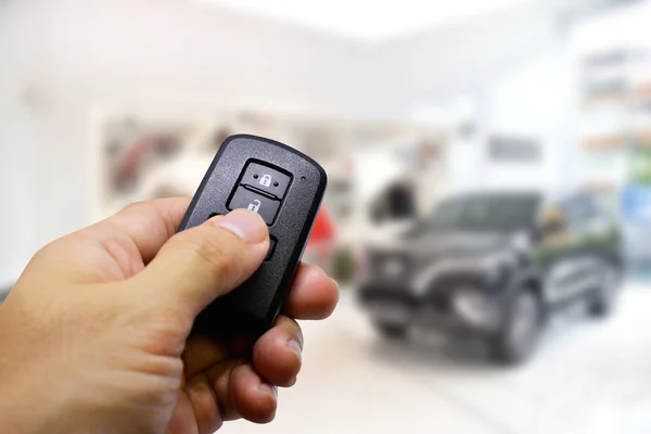 Lock and Unlock CAR with Remote keys — Stock Photo, Image