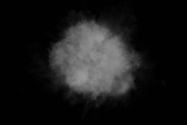 Sis veya duman siyah arka plan üzerine