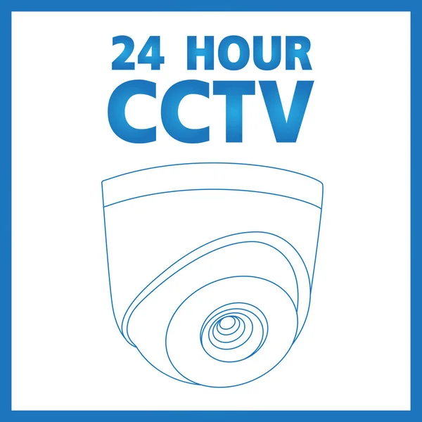 Aperçu Cctv Icône Caméra Sécurité Symbole Vectoriel — Image vectorielle