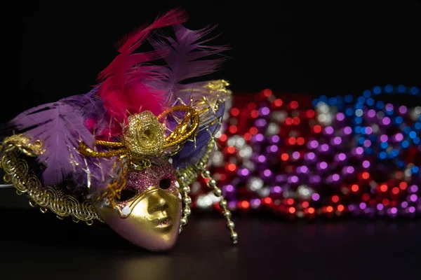 Background for Mardi gras or Fat tuesday with masquerade mask — Stock Photo, Image