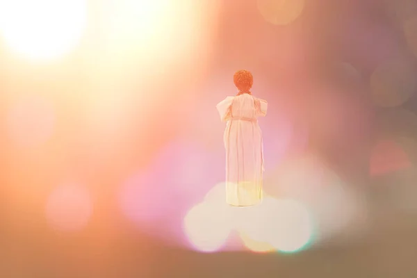 Silhouette di Gesù alla luce del sole resurrezione chiedere perdono — Foto Stock