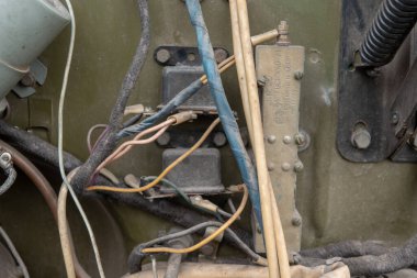 Moskova - Nisan 2020: ZIL 130, ZiL tarafından üretilen bir Sovyet kamyonu.