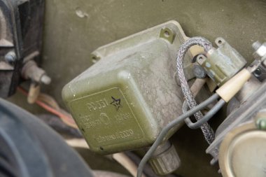 Moskova - Nisan 2020: ZIL 130, ZiL tarafından üretilen bir Sovyet kamyonu.