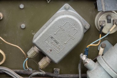 Moskova - Nisan 2020: ZIL 130, ZiL tarafından üretilen bir Sovyet kamyonu.