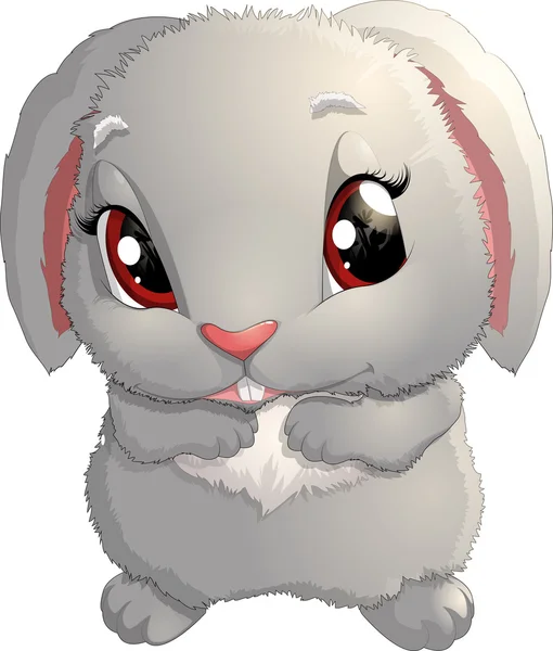 可爱的兔子漫画 — 图库矢量图片