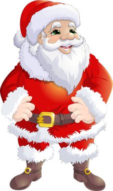 Noel Baba beyaz zemin üzerine