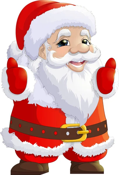 Santa Claus on a white background — Stock Vector