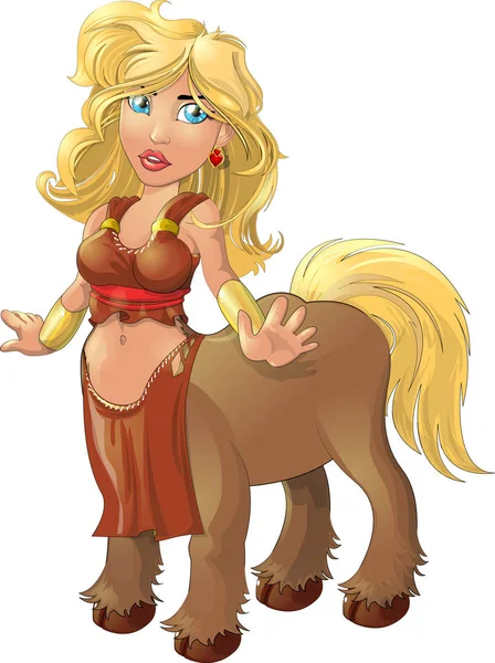 Fantastic centaur girl — Stock Vector