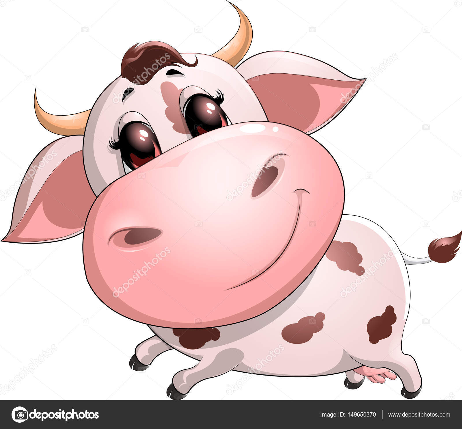 Cute baby cow cartoon Stock Vector Image by ©andryuha19811 #149650370