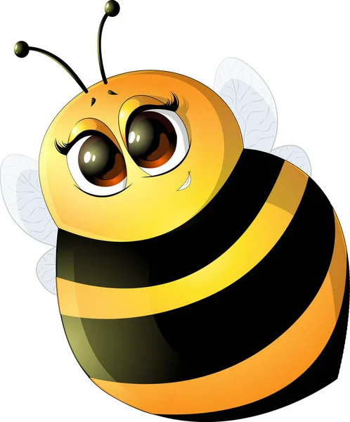 Bela abelha bonito —  Vetores de Stock
