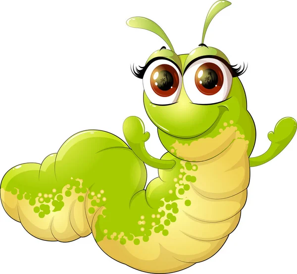 Cute insect caterpillar — Stock Vector