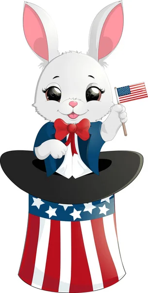 Szczęśliwy dzień prezydentów królik — Wektor stockowy