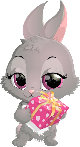 Mignon lapin dessin animé — Image vectorielle