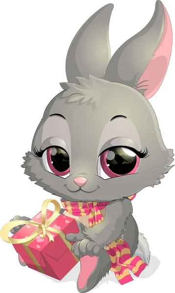 Mignon lapin dessin animé — Image vectorielle