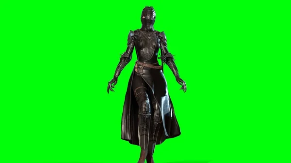 Dark knight lady 3d render