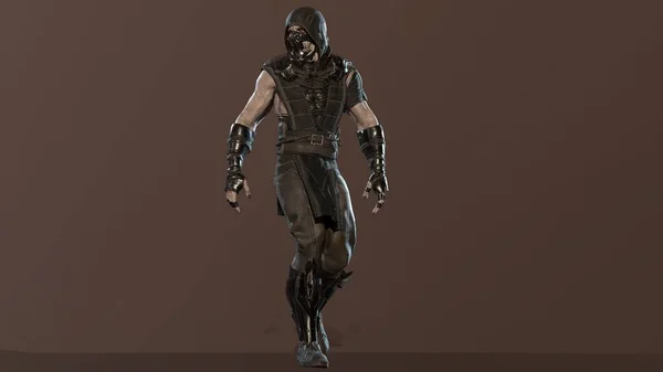 Ninja futurista en 3d render — Foto de Stock