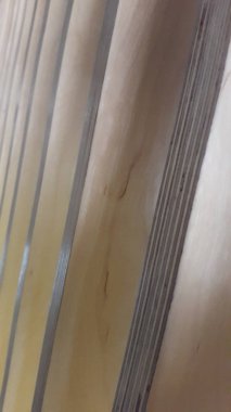 Closeup of wall in modern office interior, stylish design elements