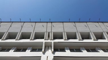 Industrial building under blue sky 