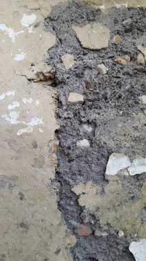 Beton. Eski beton yüzeyi kirli. Antika arka plan