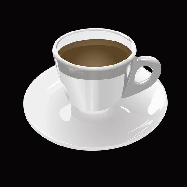Vector Cup Aroma Coffee — Stock Vector