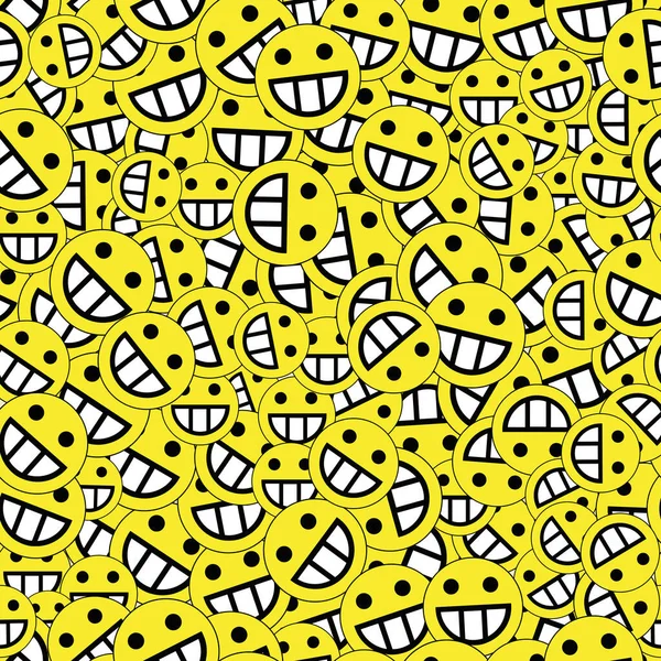 Kreative Vektor Hintergrundgestaltung Mit Lächeln — Stockvektor