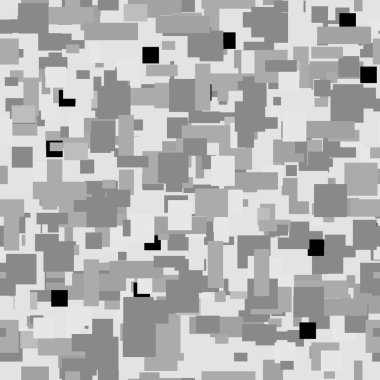 kare siyah ve beyaz konfeti, soyut vektör illüstrasyonu 