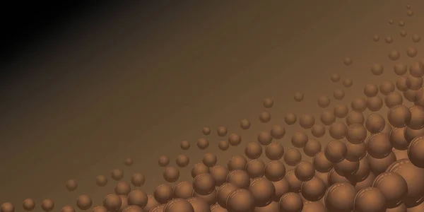 Черный Градиент Векторной Иллюстрацией Шоколадных Пузырей — стоковый вектор