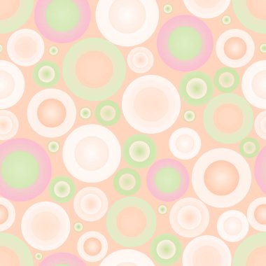 Çemberlerle soyut ve kusursuz desen